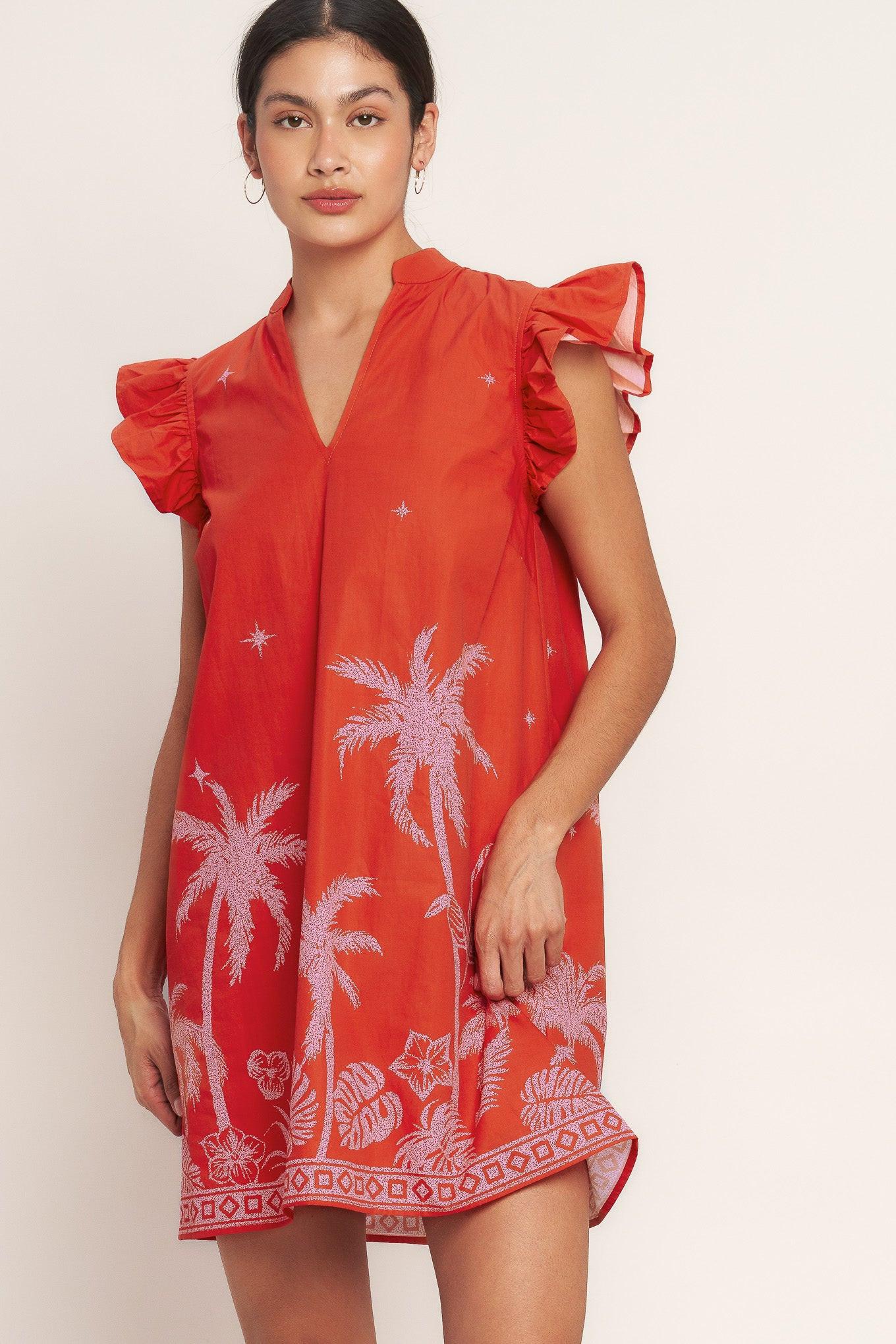 ISLAND STATE OF MIND WOVEN MINI DRESS - Glamourous Grace