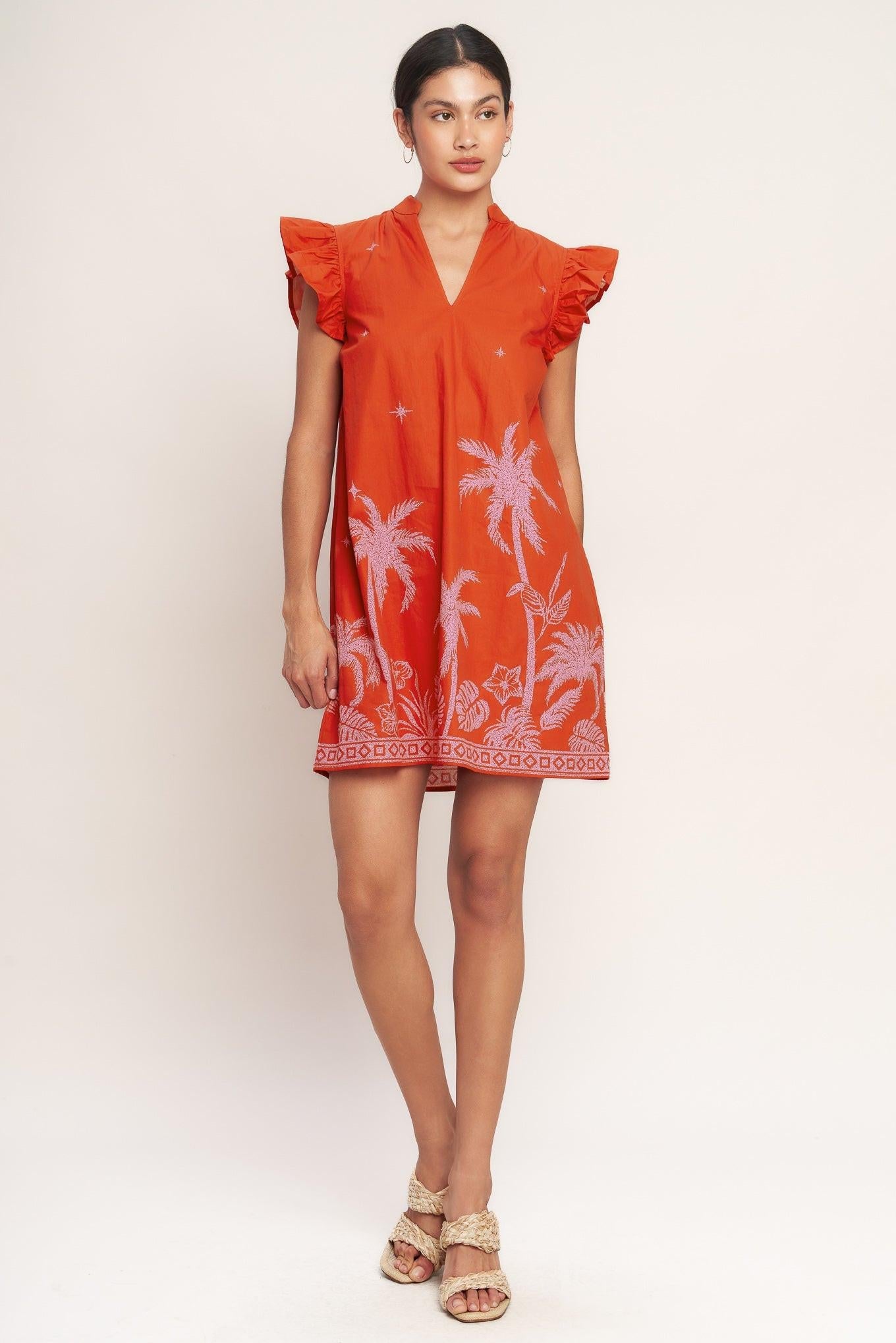 ISLAND STATE OF MIND WOVEN MINI DRESS - Glamourous Grace