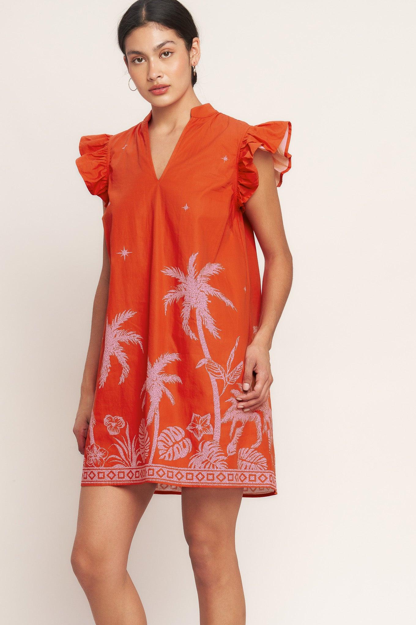 ISLAND STATE OF MIND WOVEN MINI DRESS - Glamourous Grace