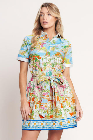 COASTAL MARKET WOVEN MINI DRESS - Glamourous Grace