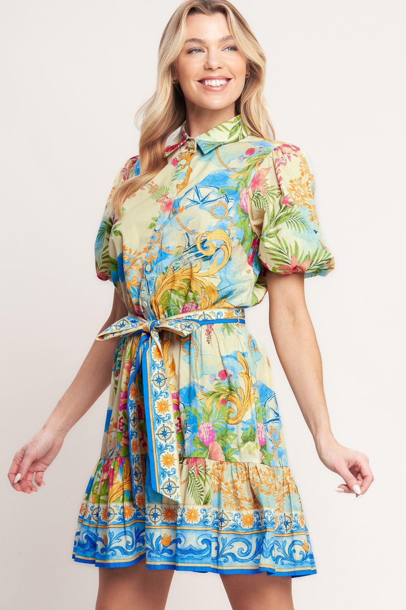 MEET ME IN PARADISE WOVEN MINI DRESS - Glamourous Grace