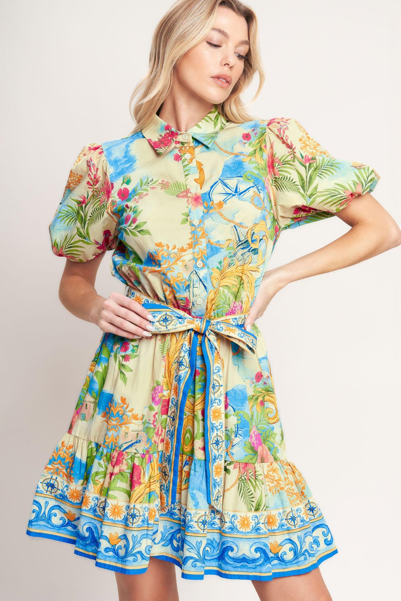 MEET ME IN PARADISE WOVEN MINI DRESS - Glamourous Grace