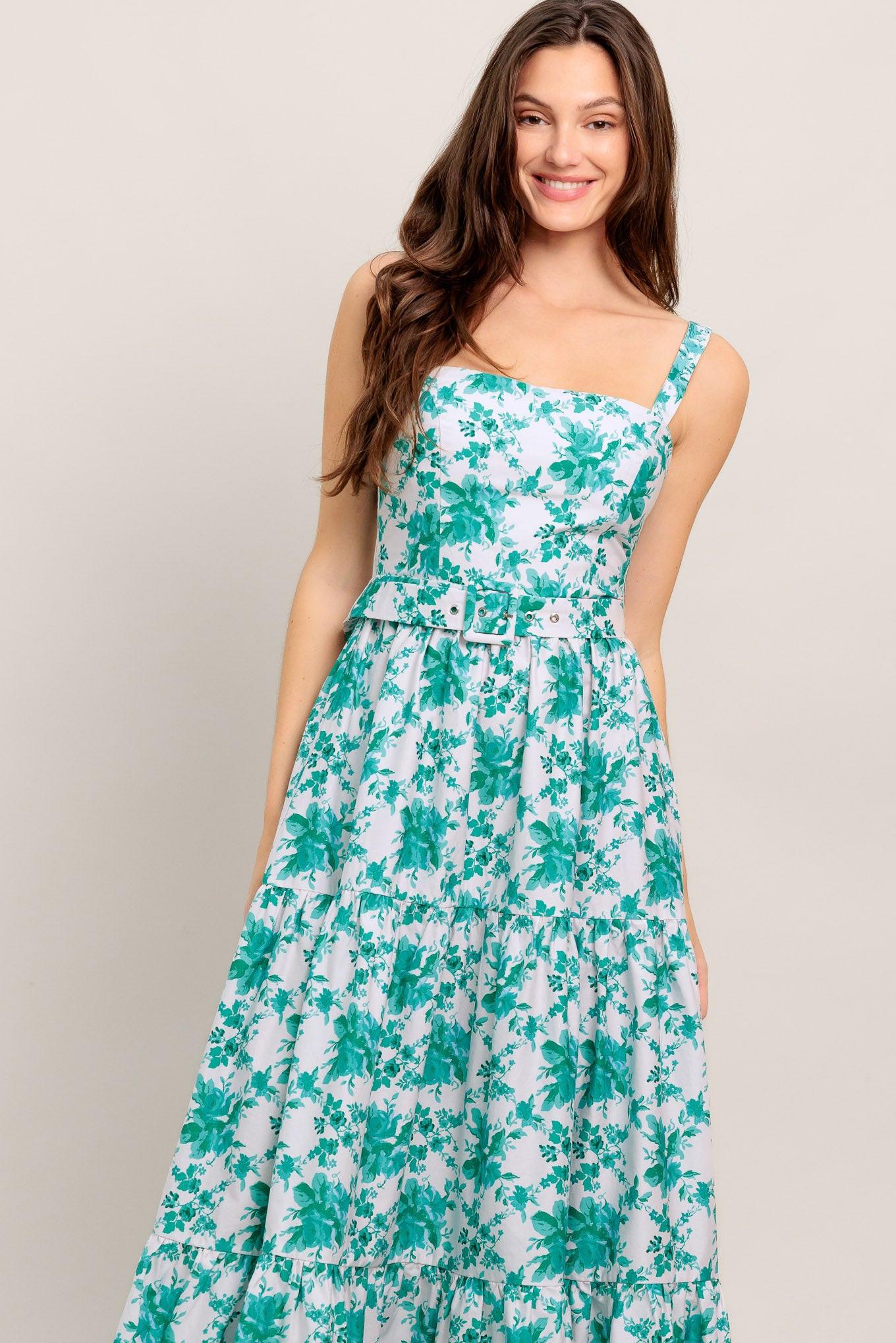 LOVE GROWS HERE WOVEN MAXI DRESS - Glamourous Grace