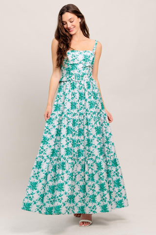 LOVE GROWS HERE WOVEN MAXI DRESS - Glamourous Grace