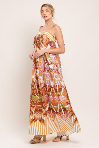 PALM OASIS WOVEN MAXI DRESS