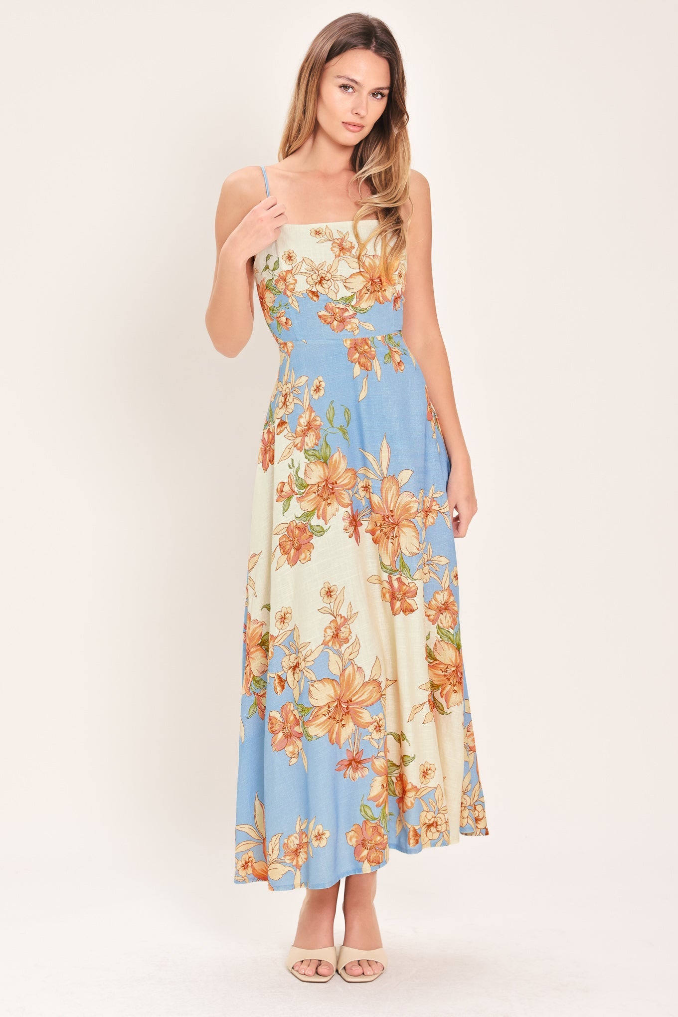 SUMMER SERENADE WOVEN MIDI DRESS - Glamourous Grace