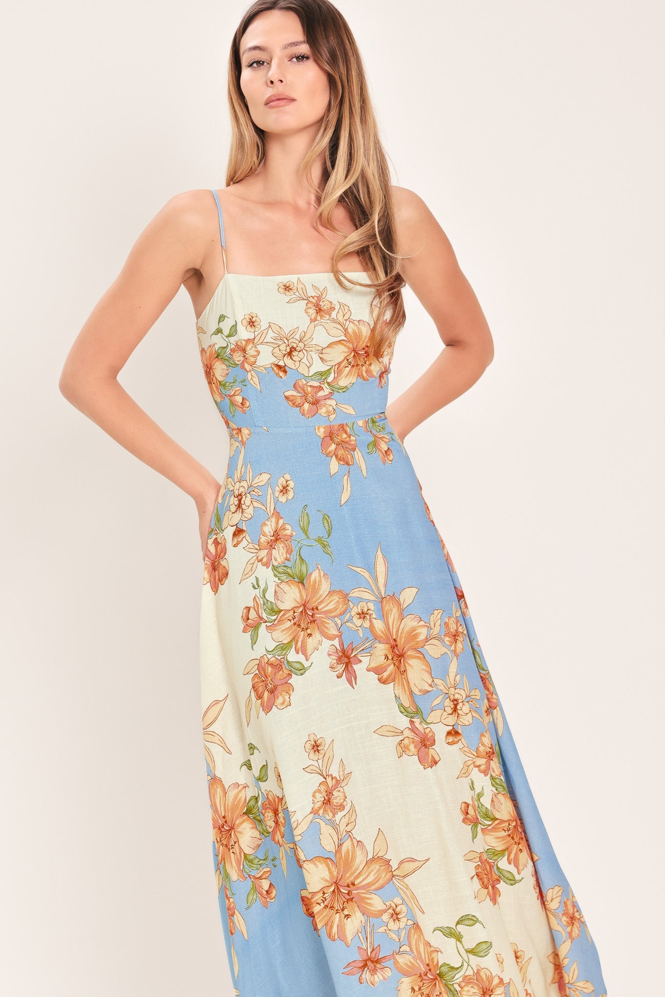 SUMMER SERENADE WOVEN MIDI DRESS - Glamourous Grace