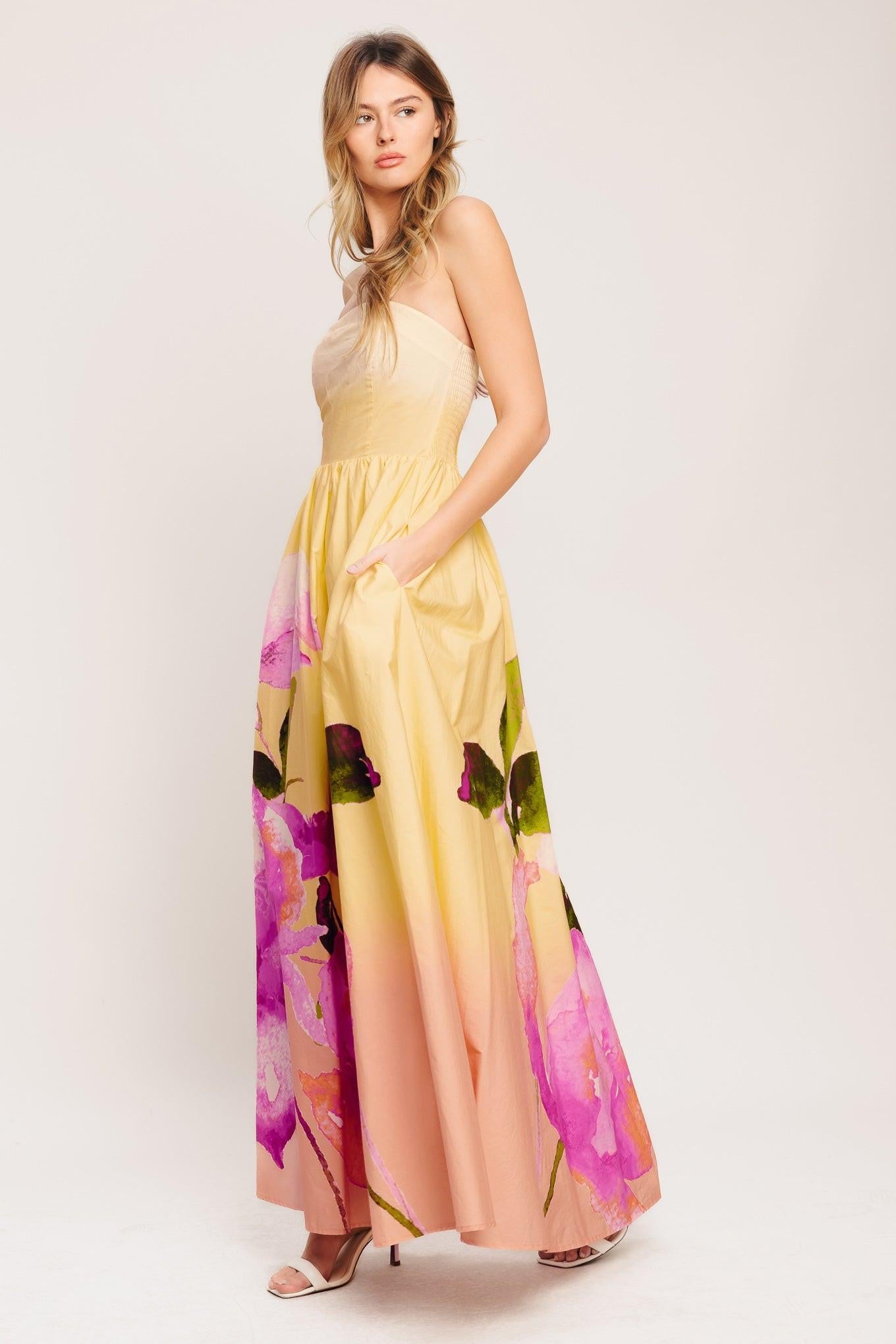 DREAMY OMBRE WOVEN MAXI DRESS - Glamourous Grace