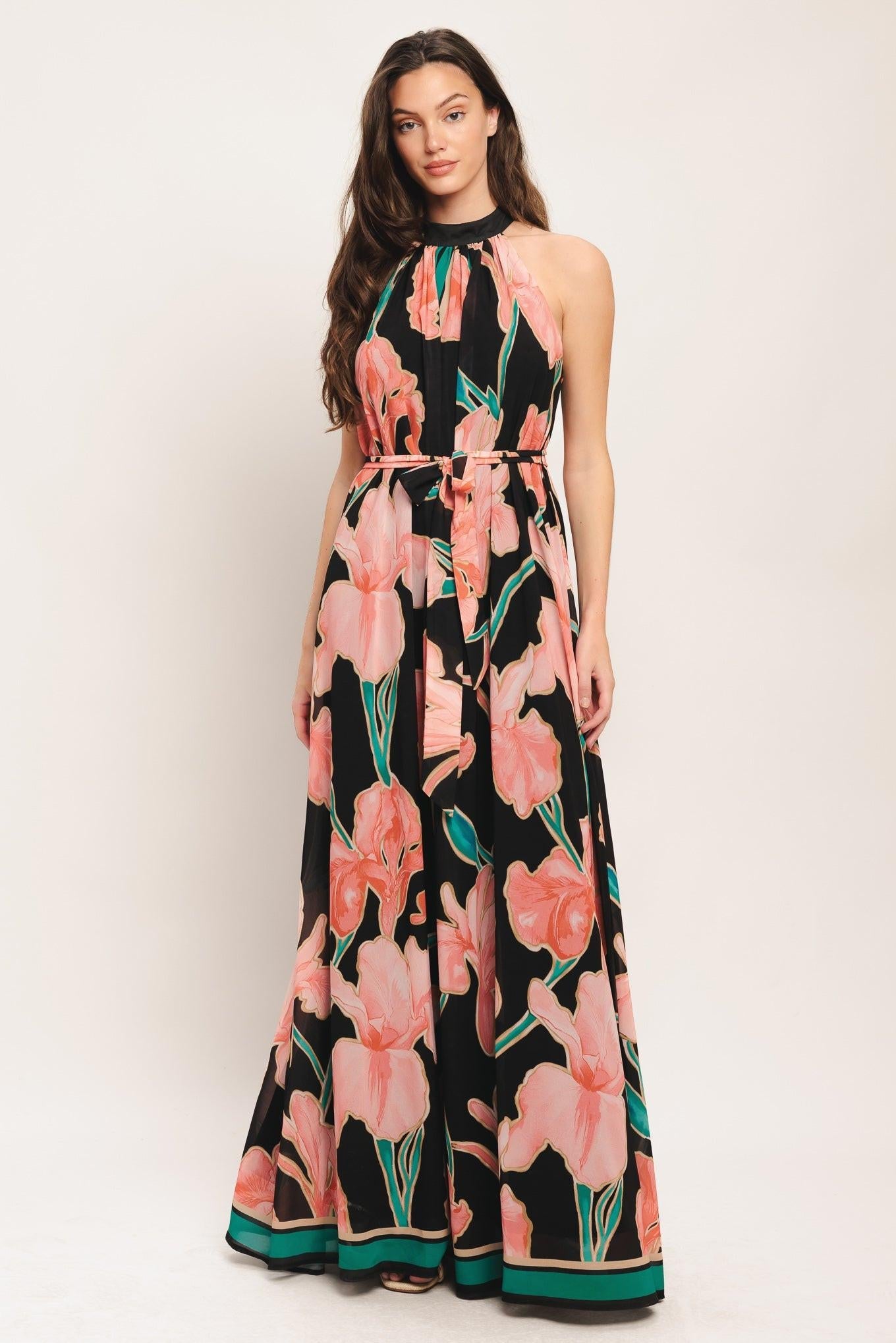 GARDEN NOIR WOVEN MAXI DRESS - Glamourous Grace