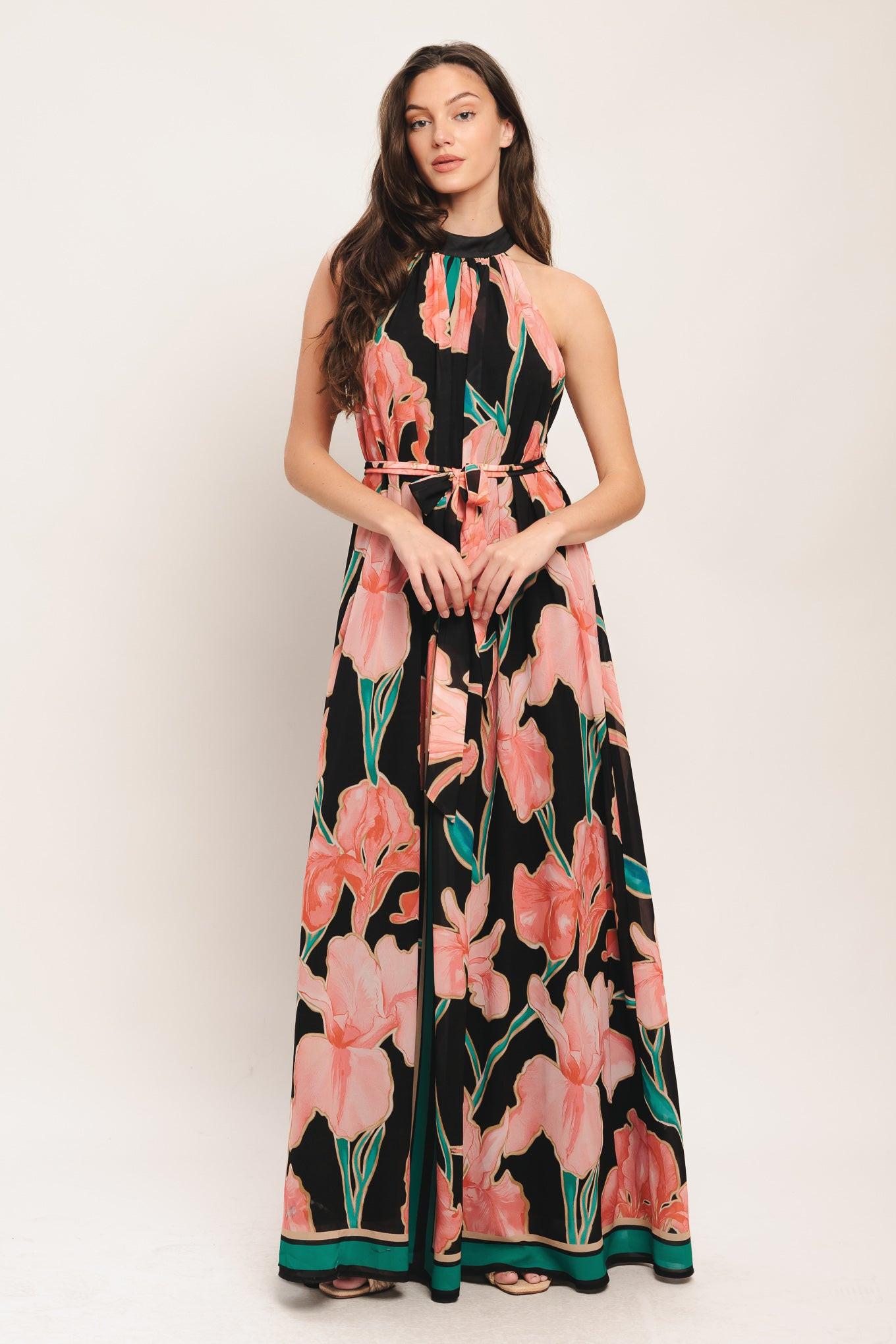 GARDEN NOIR WOVEN MAXI DRESS - Glamourous Grace