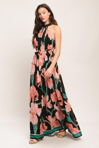 GARDEN NOIR WOVEN MAXI DRESS - Glamourous Grace