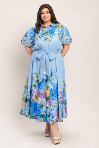SPRINGTIME SWEETHEART WOVEN MIDI DRESS - Glamourous Grace