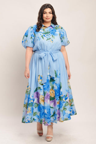SPRINGTIME SWEETHEART WOVEN MIDI DRESS - Glamourous Grace