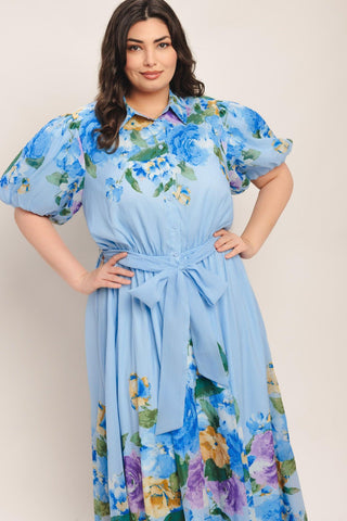 SPRINGTIME SWEETHEART WOVEN MIDI DRESS - Glamourous Grace