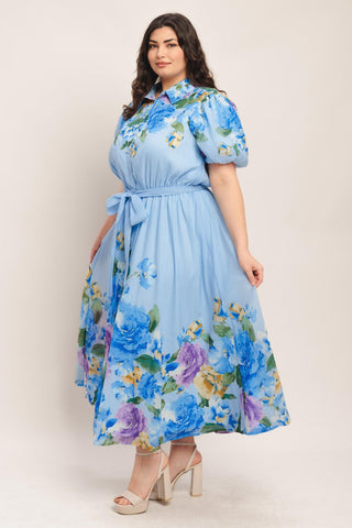 SPRINGTIME SWEETHEART WOVEN MIDI DRESS - Glamourous Grace