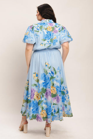 SPRINGTIME SWEETHEART WOVEN MIDI DRESS - Glamourous Grace