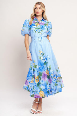SPRINGTIME SWEETHEART WOVEN MIDI DRESS - Glamourous Grace