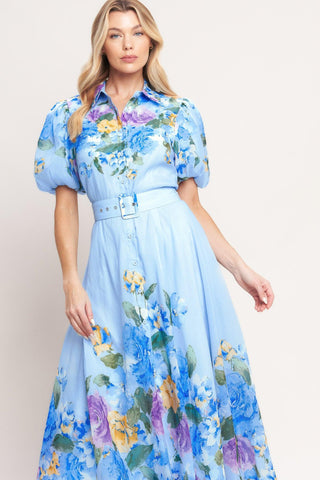 SPRINGTIME SWEETHEART WOVEN MIDI DRESS - Glamourous Grace