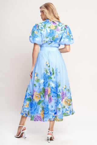 SPRINGTIME SWEETHEART WOVEN MIDI DRESS - Glamourous Grace