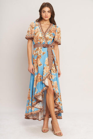 HAVANA HEAT WOVEN HI-LO MIDI DRESS - Glamourous Grace