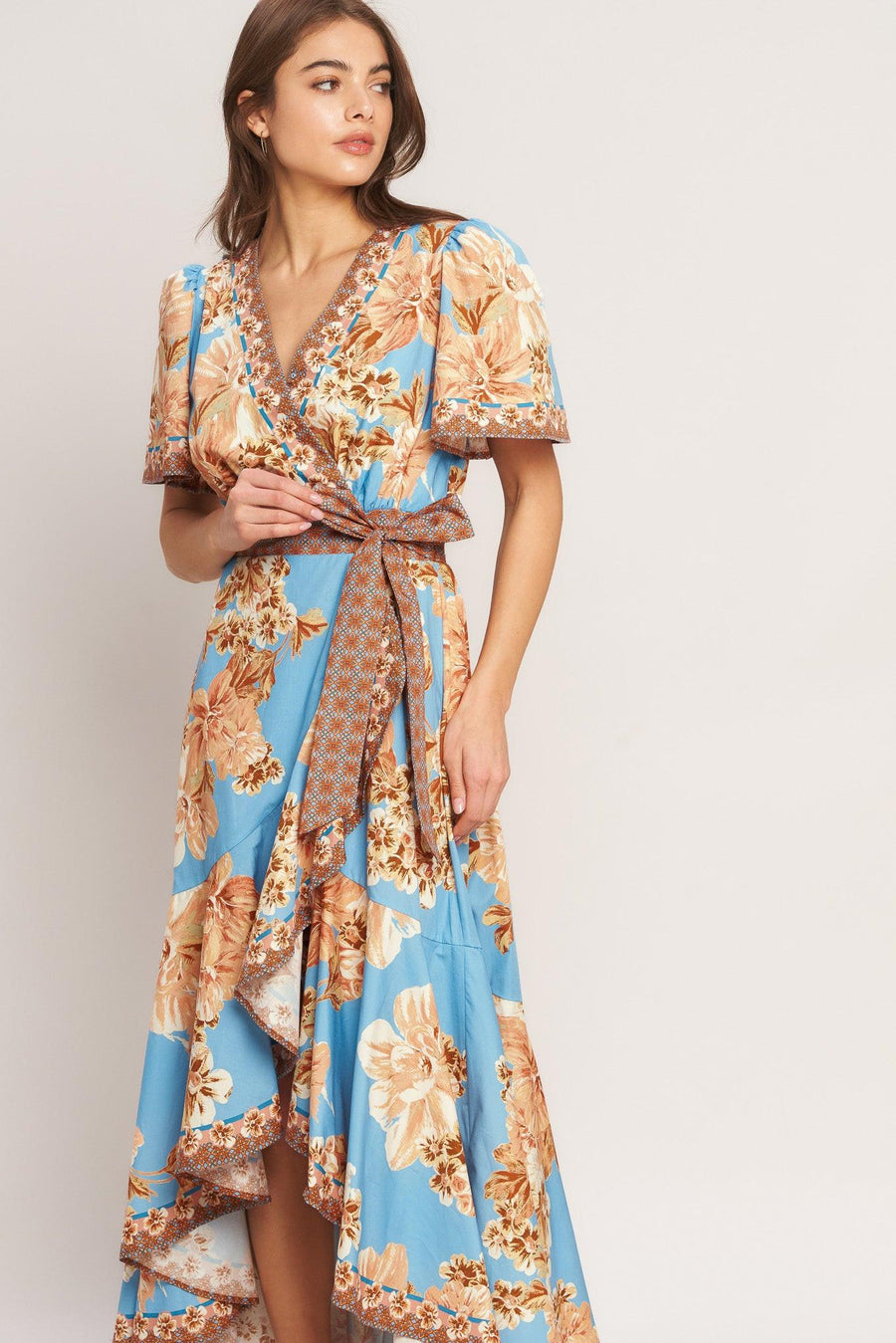 HAVANA HEAT WOVEN HI-LO MIDI DRESS - Glamourous Grace