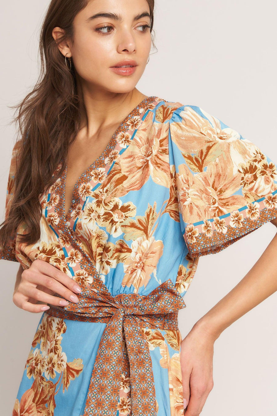 HAVANA HEAT WOVEN HI-LO MIDI DRESS - Glamourous Grace