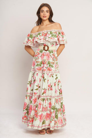 SWEET ESCAPE OFF SHOULDER MAXI DRESS - Glamourous Grace