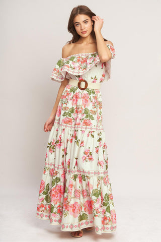 SWEET ESCAPE OFF SHOULDER MAXI DRESS - Glamourous Grace