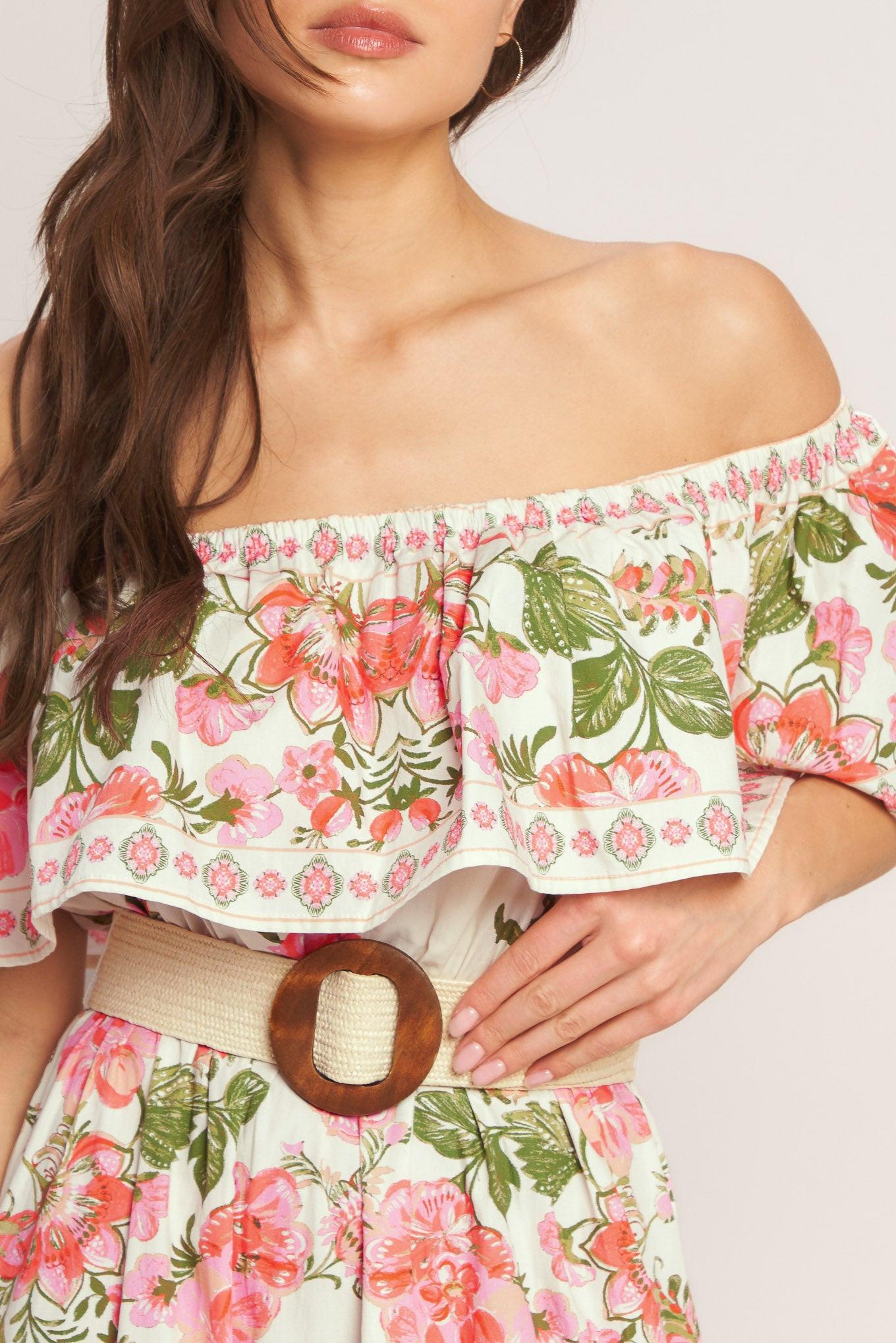 SWEET ESCAPE OFF SHOULDER MAXI DRESS - Glamourous Grace