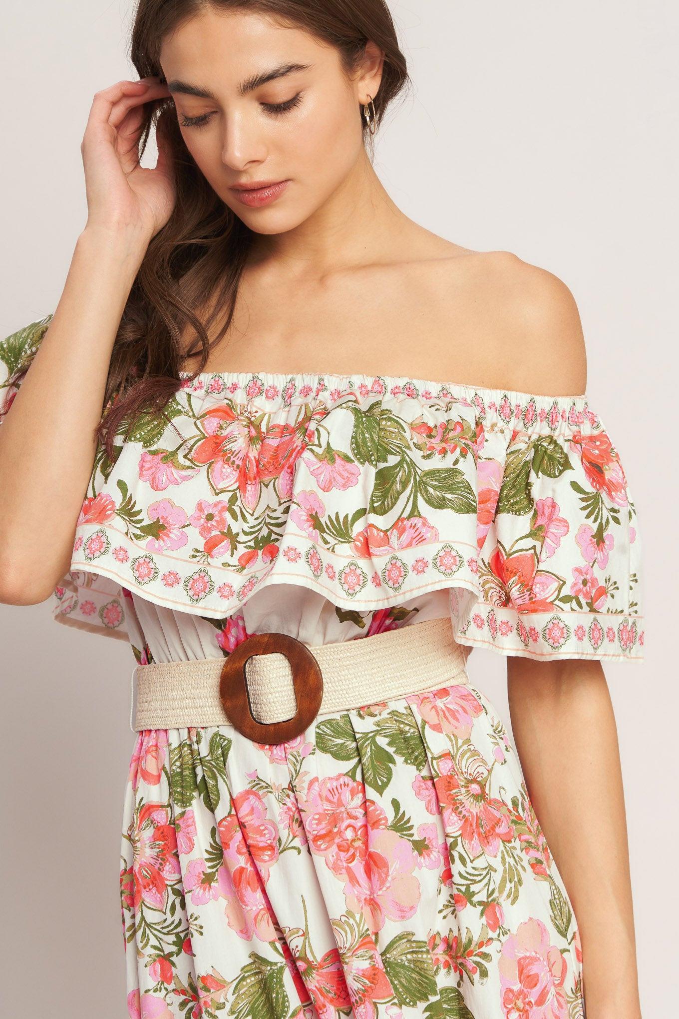 SWEET ESCAPE OFF SHOULDER MAXI DRESS - Glamourous Grace