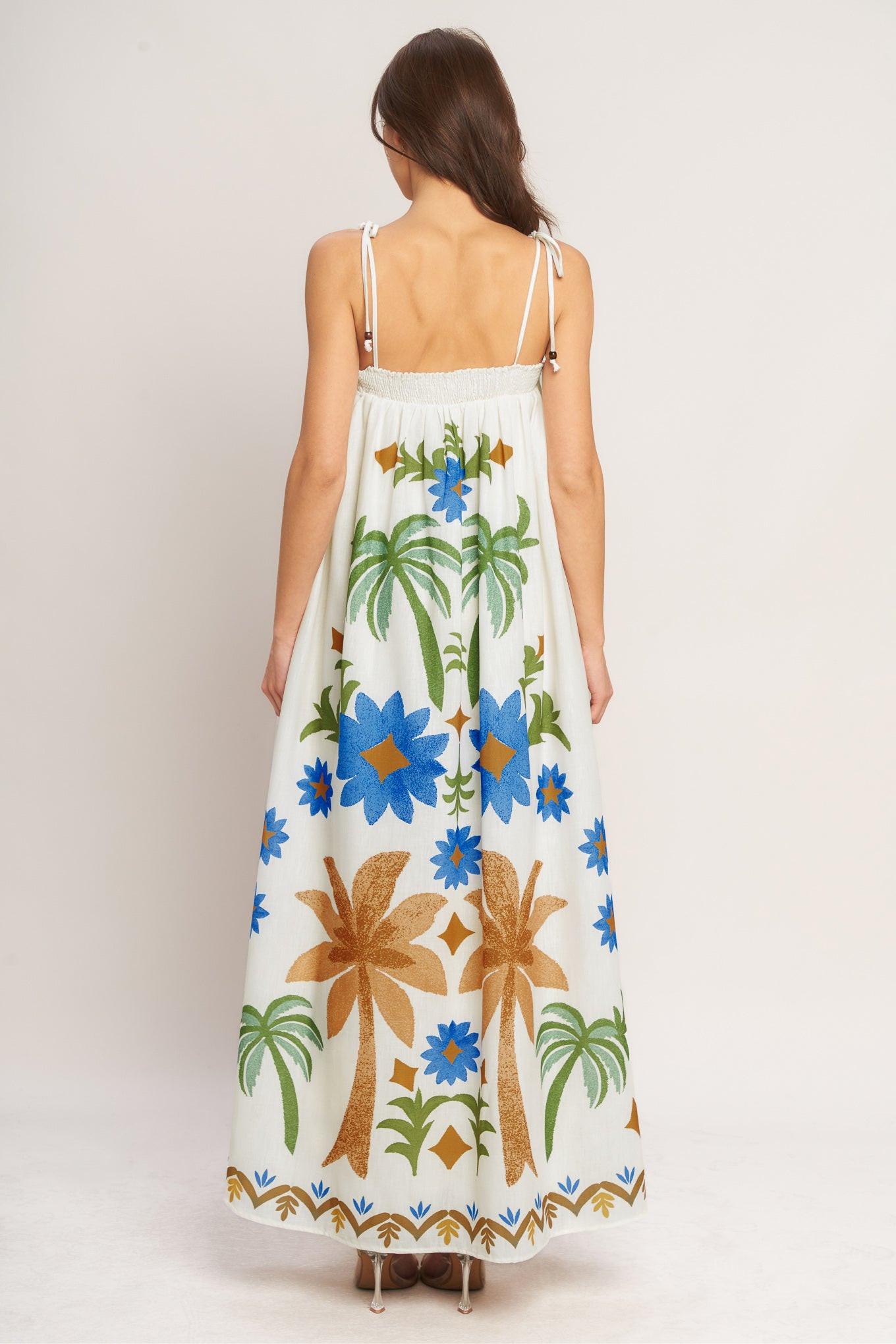 TROPIC ARTE FLOW WOVEN MAXI DRESS - Glamourous Grace