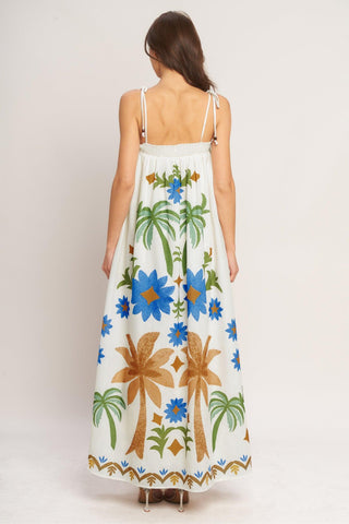 TROPIC ARTE FLOW WOVEN MAXI DRESS - Glamourous Grace