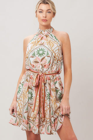 SOFT VOYAGE WOVEN MINI DRESS - Glamourous Grace