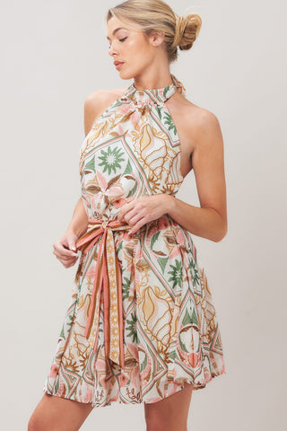 SOFT VOYAGE WOVEN MINI DRESS - Glamourous Grace