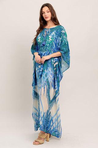 JUST LANDED IN PARADISE WOVEN KAFTAN MAXI DRESS - Glamourous Grace