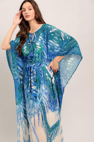 JUST LANDED IN PARADISE WOVEN KAFTAN MAXI DRESS - Glamourous Grace