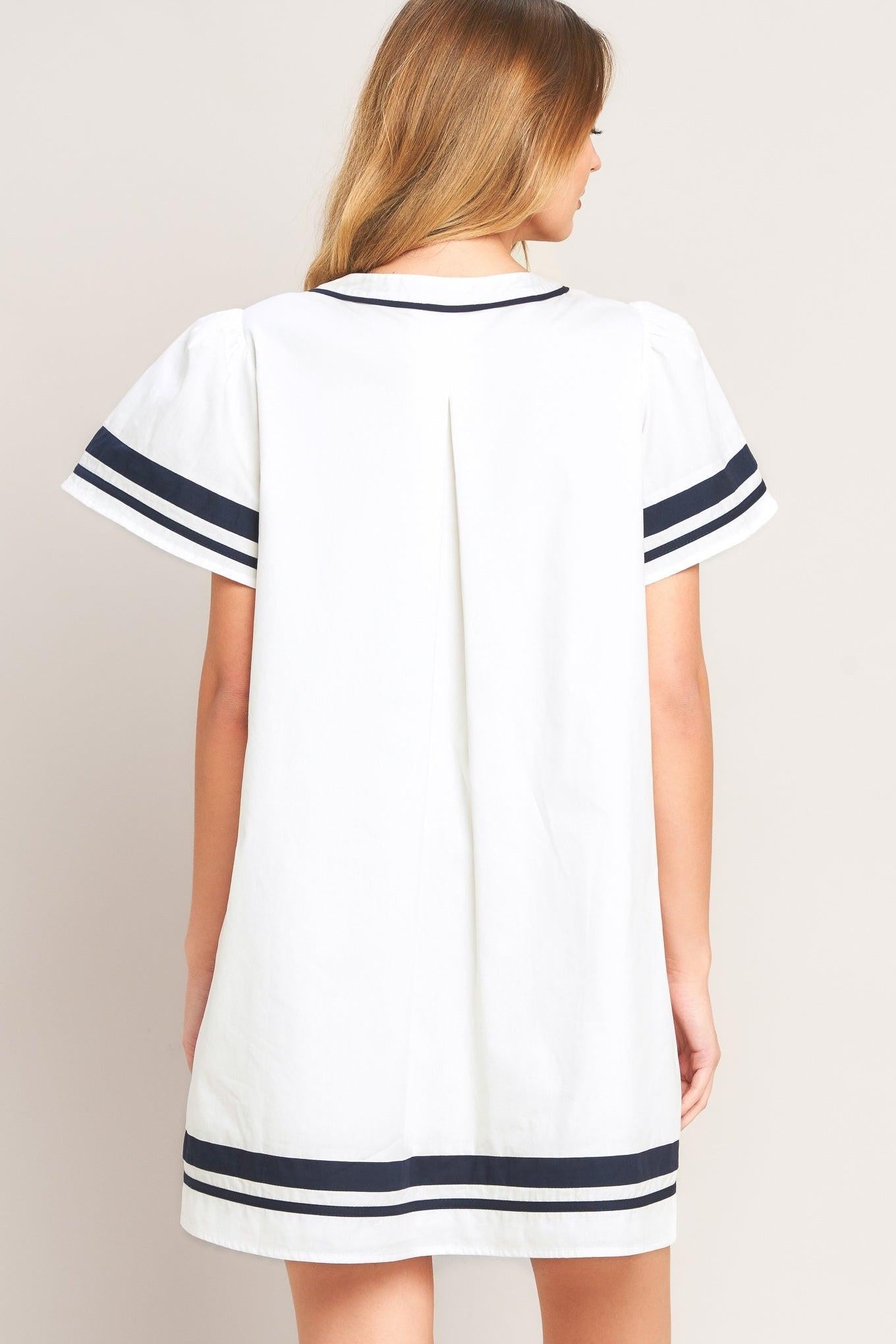 WEEKEND IN THE HAMPTONS WOVEN MINI DRESS - Glamourous Grace