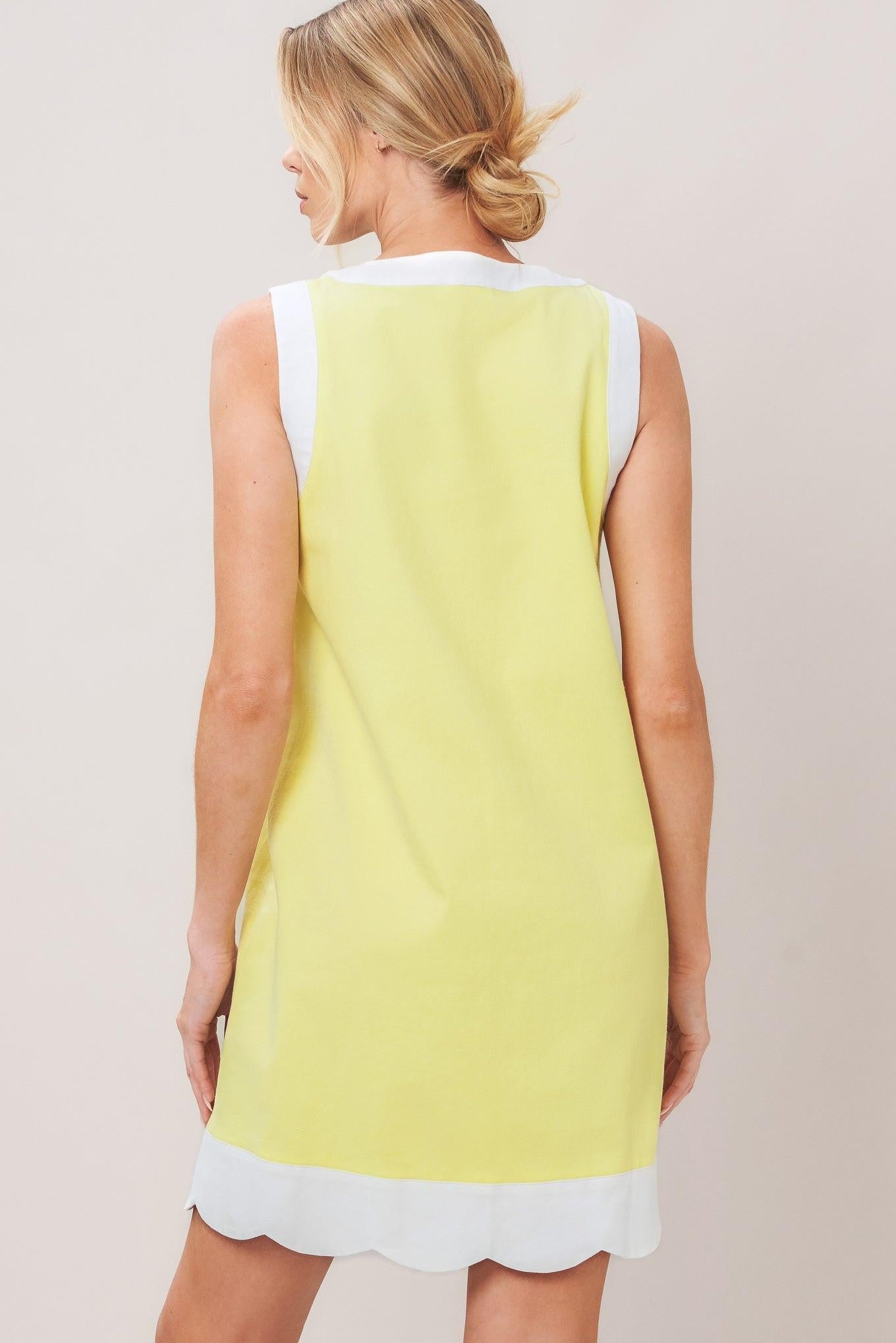 BARBIE SHIFT WOVEN MINI DRESS