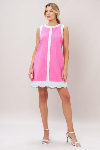 BARBIE SHIFT WOVEN MINI DRESS - Glamourous Grace