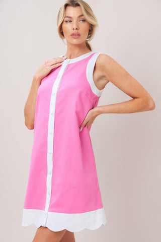 BARBIE SHIFT WOVEN MINI DRESS - Glamourous Grace