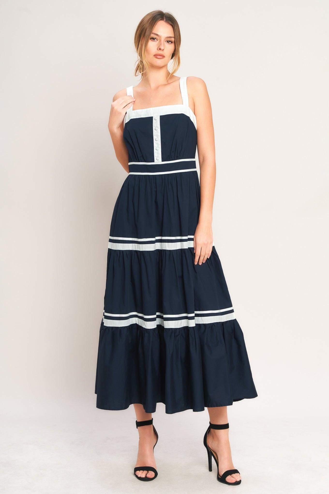 PETAL KISS WOVEN MIDI DRESS - Glamourous Grace