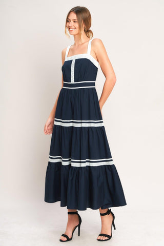 PETAL KISS WOVEN MIDI DRESS - Glamourous Grace