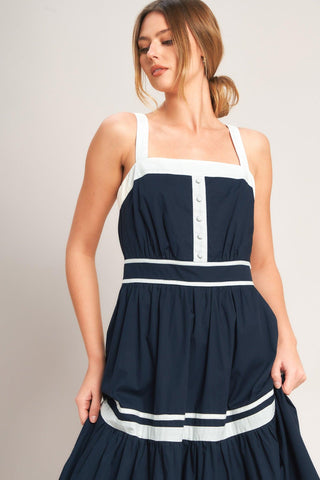 PETAL KISS WOVEN MIDI DRESS - Glamourous Grace