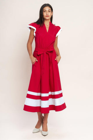 TRUE LOVE IN COLOR BLOCKED MIDI DRESS - Glamourous Grace