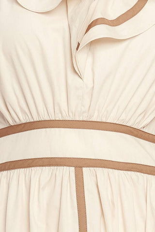 BREEZE CANVAS WOVEN MIDI DRESS - Glamourous Grace
