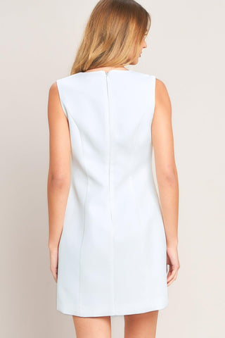 SWEET CITY CHARM WOVEN SHIFT DRESS - Glamourous Grace