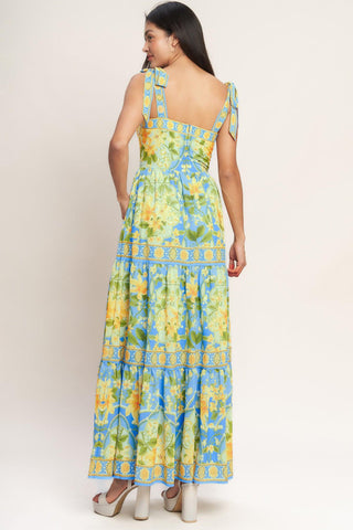 GOLDEN HOUR BLOOM WOVEN MAXI DRESS - Glamourous Grace