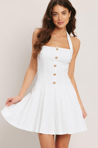 SUMMER CLUBHOUSE WOVEN MINI DRESS - Glamourous Grace