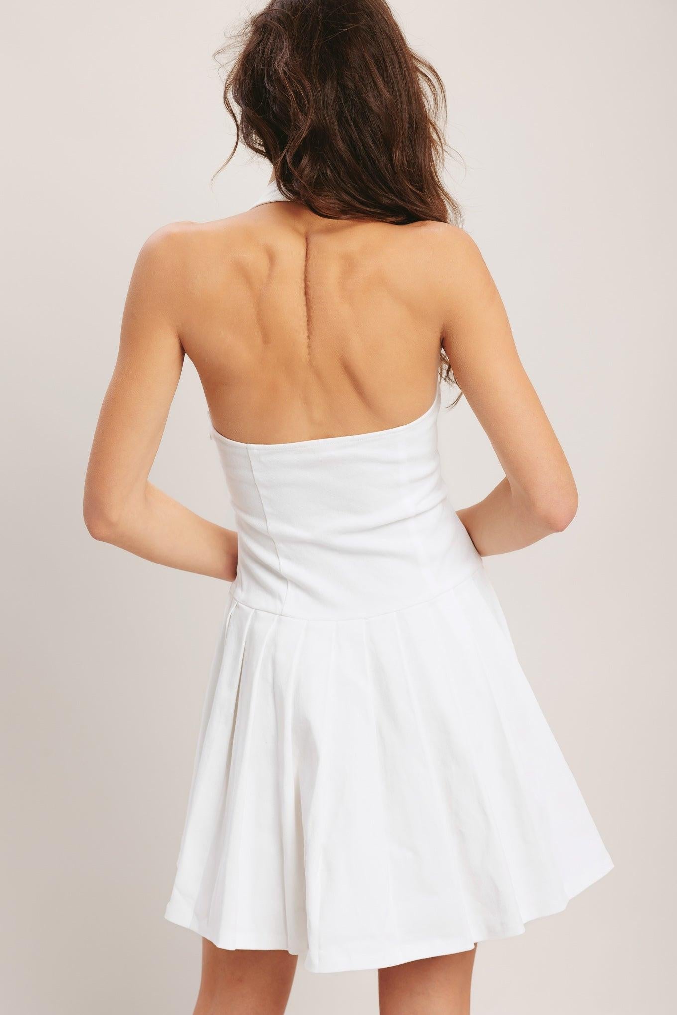 SUMMER CLUBHOUSE WOVEN MINI DRESS - Glamourous Grace