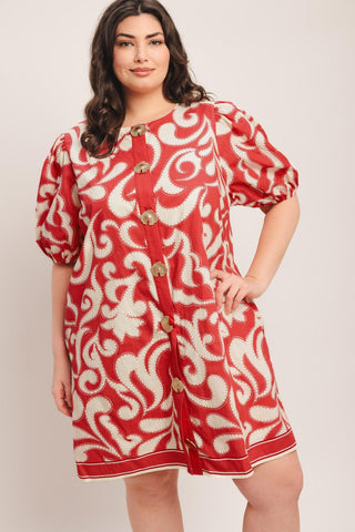 STRAIGHT & STRONG WOVEN MINI DRESS - Glamourous Grace